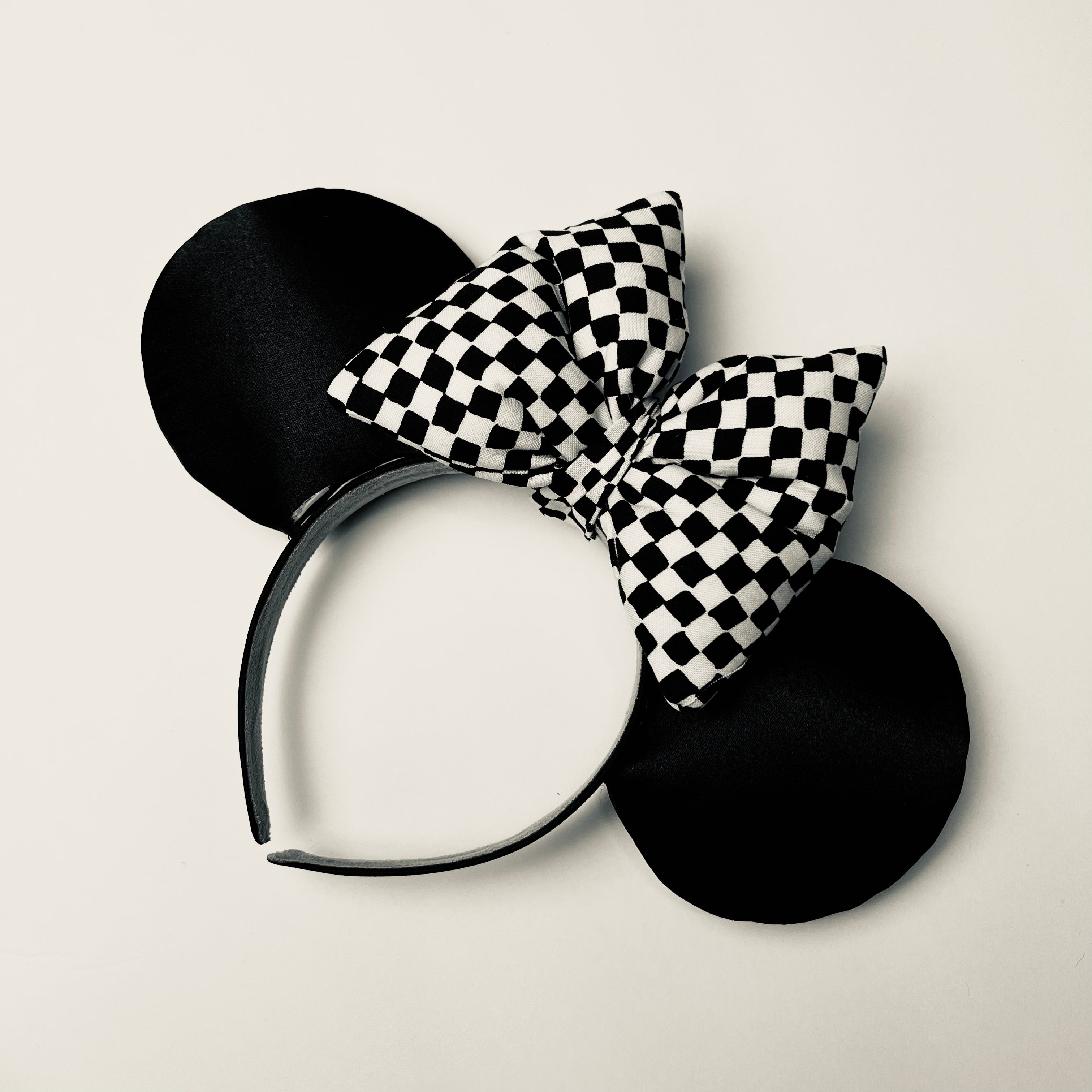 Checkered Bow Ears